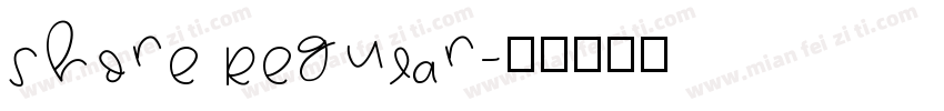 Shore Regular字体转换